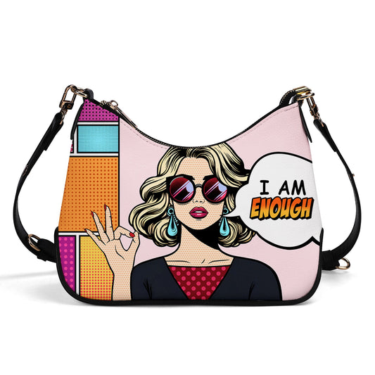 I Am Enough - Personalized Custom Chain Crossbody Handbag - DB08CH