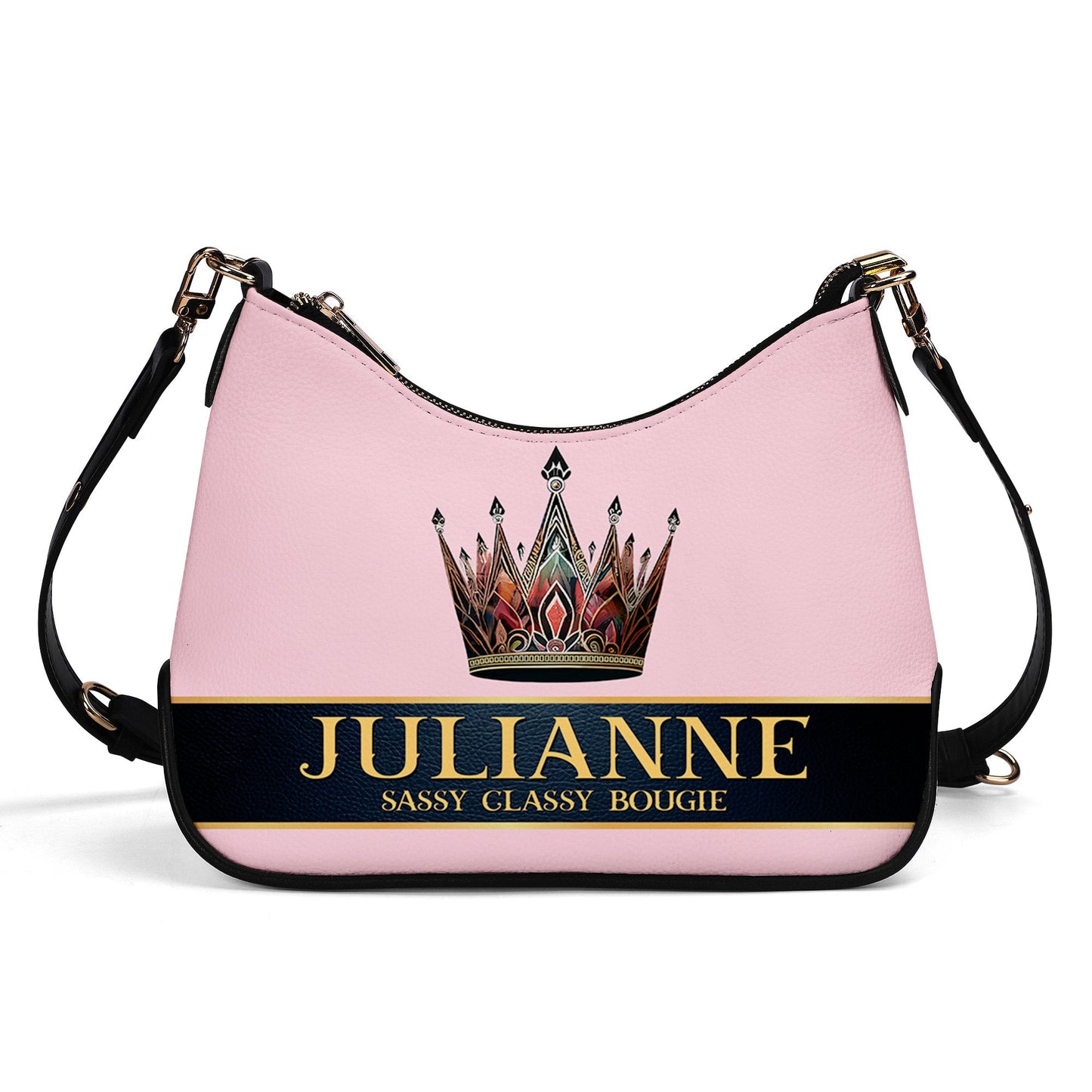 Queen Pink - Personalized Custom Chain Crossbody Handbag - Q02PCH